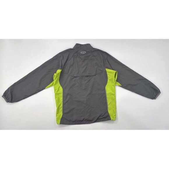 Under Armour Track Jacket Mens XL Gray All Season Gear Lightweight Full Zip Gym - Picture 4 of 16